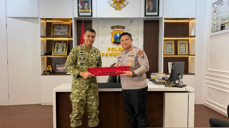 Kapolres Pamekasan dan Dandim 0826 Gelar Silaturahmi Strategis Demi Kamtibmas