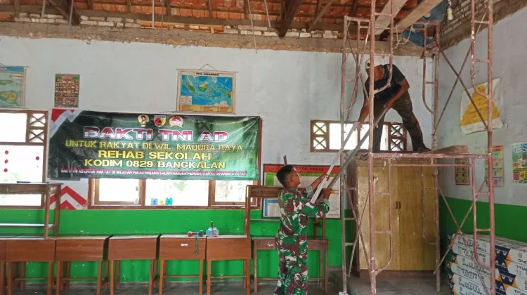 Rehabilitasi SDN Pataonan 1, Wujud Kepedulian Karya Bhakti TNI AD