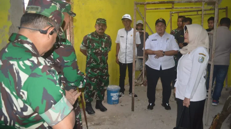 Dandim dan Forkopimda Sampang Tinjau Renovasi Pustu Panyepen