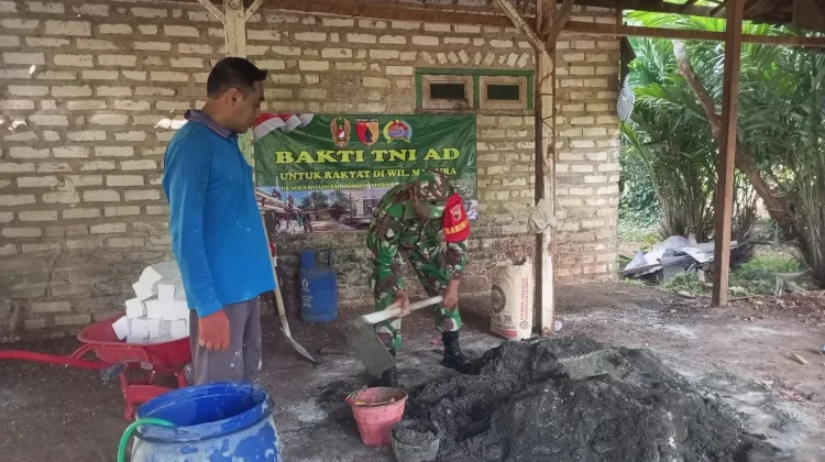 Karya Bhakti TNI AD di Bangkalan Wujudkan Rumah Layak Huni