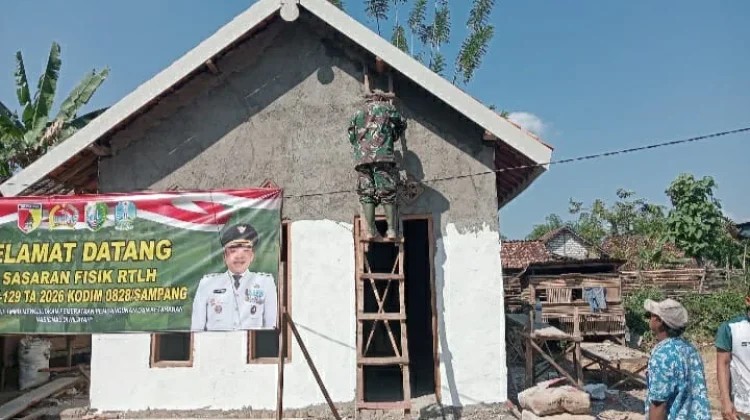 TMMD ke-129 Wujudkan Rumah Layak Huni di Desa Panyepen Sampang