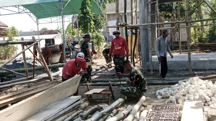 Satgas TMMD Sampang Kejar Pembangunan Sumur Bor dan Tandon Air