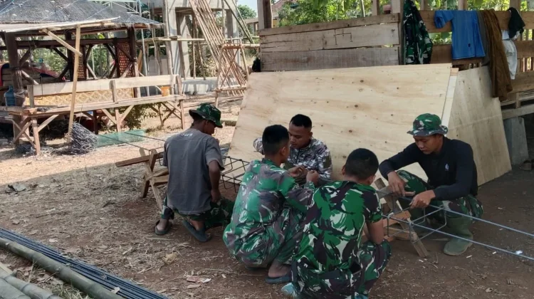TMMD 129 Sampang Terus Sempurnakan Tandon Air di Panyepen