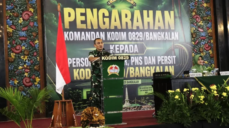 Dandim Bangkalan Ingatkan Prajurit dan Persit Bijak Bermedia Sosial