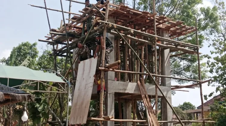 Tiang Tandon Berdiri Kokoh, Asa Air Bersih Warga Panyepen Kian Dekat