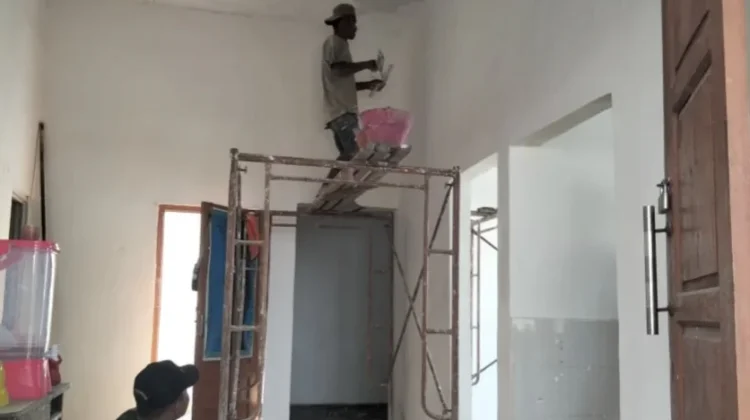 TMMD Sampang Rehab Pustu Panyepen Masuki Tahap Plamir