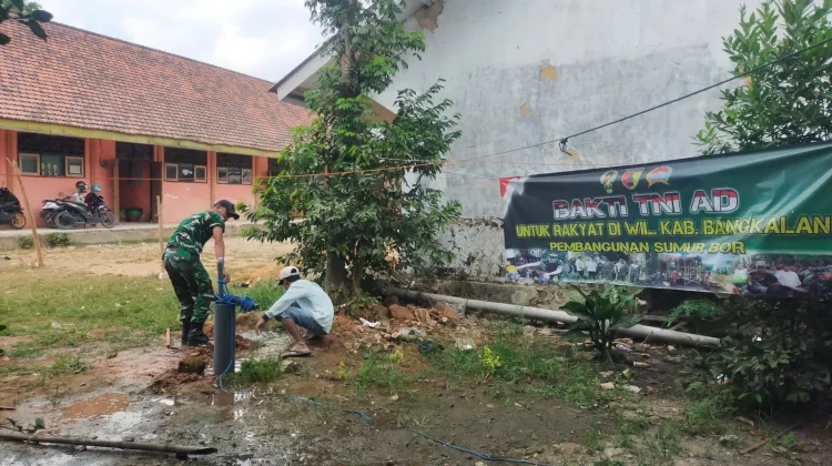 TNI AD di Bangkalan Genjot Pembangunan Sekolah dan Sumur