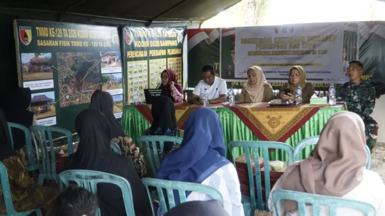 TMMD Sampang Bekali Warga Panyepen Cara Lindungi Perempuan dan Anak