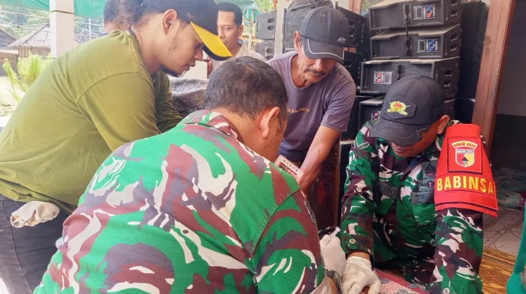 Koramil Modung Gelar Khitan Gratis Sambut HUT ke-81 RI