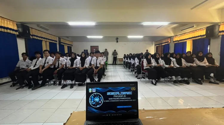 Tingkatkan Literasi Digital Pelajar, Polres Pamekasan Sosialisasi AI
