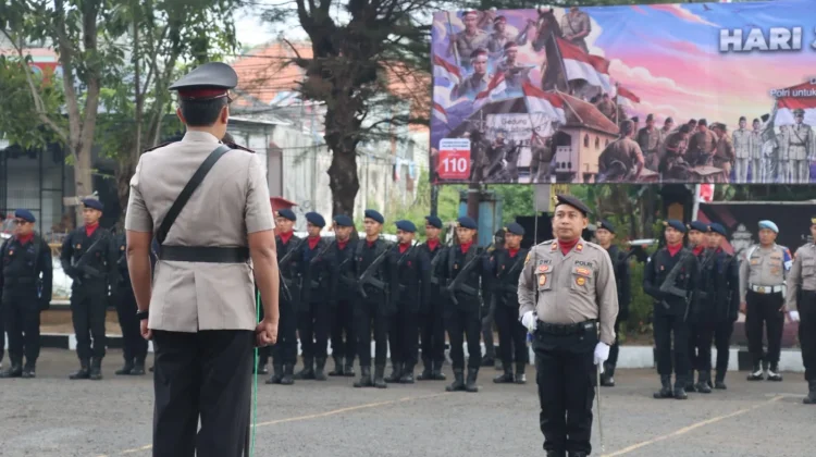 Hari Juang Polri Diperingati Khidmat di Polres Sampang