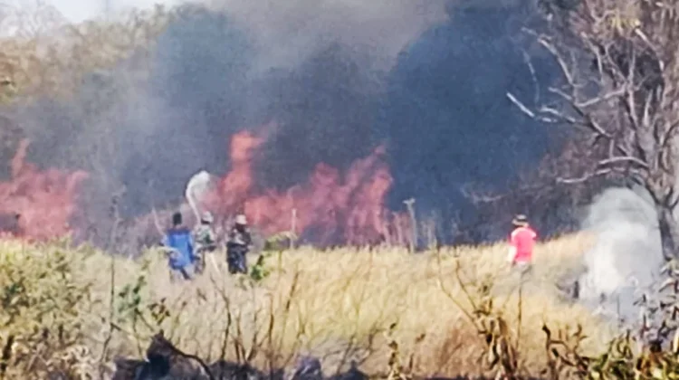 Lahan Kosong di Bangkalan Terbakar, Babinsa dan Damkar Bergerak Cepat