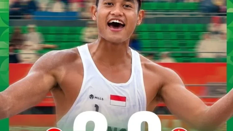 Tim Voli Pantai Putra Indonesia Lolos ke Semifinal Asian Games 2026