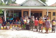 Penyuluhan dan Pembagian 2 Ton Benih Padi di Poktan Tunas 4