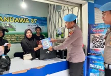 Sipropam Polres Bangkalan Sosialisasi QR Code Dumas Online