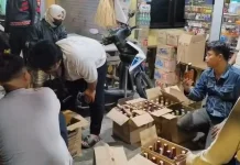 Razia Ramadan Polres Bangkalan Amankan Ratusan Botol Miras