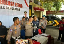 Operasi Pekat Polres Bangkalan Amankan Dua Senjata Api