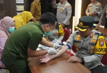 Personel Polres Bangkalan Jalani Tes Kesehatan Lebaran