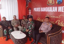 Sinergi Aparat Amankan Arus Mudik di Bangkalan