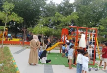 Tampil Lebih Menarik, Alun-Alun Trunojoyo Sampang Kini Ramah Anak