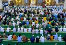 Dandim Bangkalan dan Ribuan Jemaah Padati Haul Akbar Syaikhona Kholil