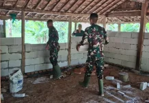 TMMD Bangkalan Renovasi Rumah Warga Jadi Hunian Layak