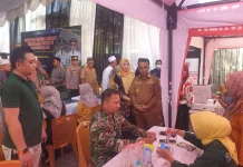 Gebyar Blega Sehat, Koramil Blega Dukung Pemeriksaan Kesehatan Gratis