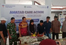Dukungan Koramil Tanah Merah di Sunatan Massal Gratis
