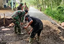TMMD Bangkalan Masuki Fase Final Pembangunan Jalan Penghubung Desa