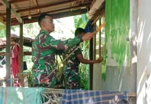 Sentuhan Satgas TMMD, Rumah Pak Mat Nipah Kini Lebih Cerah