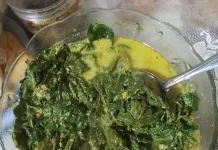 Bobor Daun Singkong Pedas, Hangatnya Meja Makan Jombang