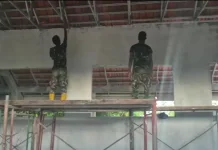 Satgas TMMD Bangkalan Kebut Renovasi SD Durin Barat