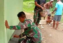 Semangat TNI Bangun Rumah Layak Huni bagi Warga Bangkalan