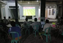 Nobar Piala Dunia 2026 di Polres Sampang