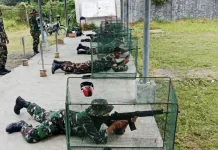 Latihan Menembak Senjata Ringan Kodim 0829/Bangkalan