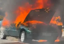 Kronologi Mobil Terbakar di Pamekasan