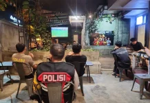 Polres Pamekasan Jaga Kamtibmas lewat Nobar Piala Dunia 2026