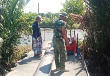 Pembangunan Jembatan Bengtemoran Blega Dimulai dengan Pembongkaran