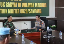 Polres Sampang dan Kodim Perkuat Sinergi Jaga Stabilitas Daerah