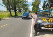 Polres Sampang Amankan Objek Vital dan Jalur Rawan Laka