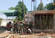 Pembangunan Sumur Bor TMMD 129 Panyepen Sampang Terus Berlanjut