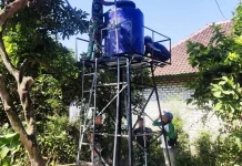 Satgas TMMD Sampang Selesaikan Pemasangan Tandon Air