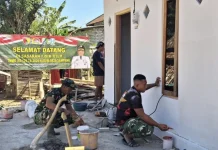 Satgas TMMD Sampang Lanjutkan Rehabilitasi Rumah Warga