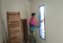 Satgas TMMD Percantik Rehab Rutilahu Rumah Pak Hasan di Panyepen