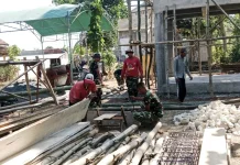 Satgas TMMD Sampang Kejar Pembangunan Sumur Bor dan Tandon Air