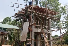 Tiang Tandon Berdiri Kokoh, Asa Air Bersih Warga Panyepen Kian Dekat