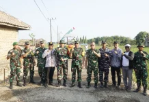 Wasev TMMD Tinjau Pembangunan Jalan Rabat Beton Desa Panyepen