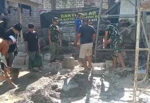 Air Bersih untuk Santri, Gotong Royong TNI dan Warga Tak Surut