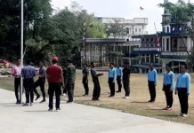 Babinsa Koramil Geger Gembleng Paskibra jelang HUT ke-81 RI