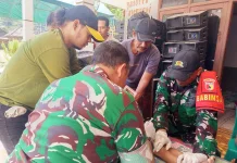Koramil Modung Gelar Khitan Gratis Sambut HUT ke-81 RI